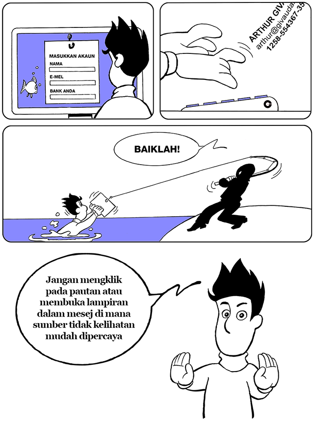 Petua 5: Jangan mengklik pada pautan atau membuka lampiran ...