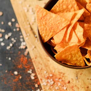 Seasoned tortilla chips