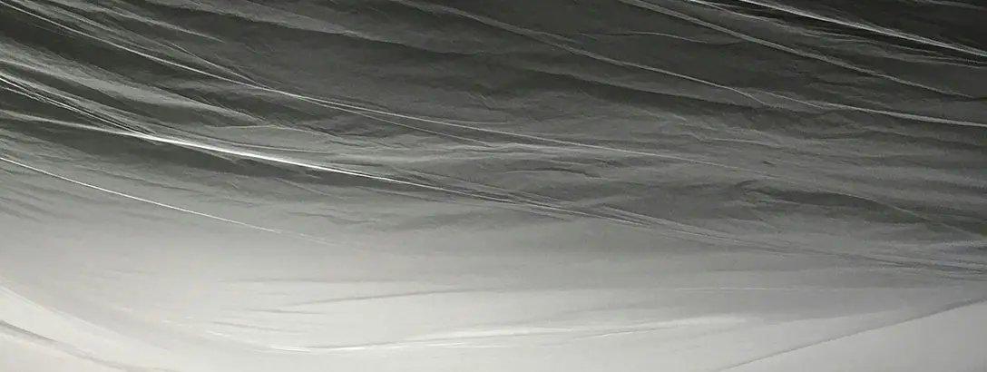 Abstract image of wrapped plastic