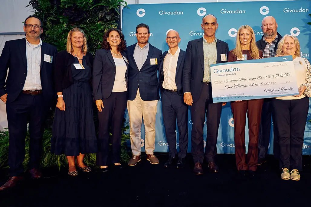 Check presentation to the Reading High School Band