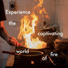 instagram post Cooking with fire is deep